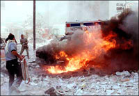 Катастрофа автомобиля Скорой помощи. США (Damaged Ambulance, 11 September 2001, USA)