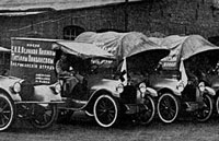 Колонна Пирс-Эрроу Американского доброовольческого санитарного отряда, 1914 (Pierce-Arrow, American ambulance in Russia, WWI 1914)